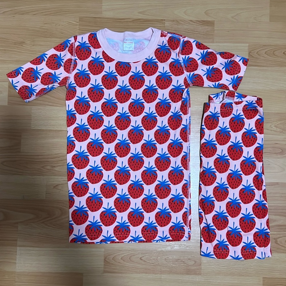 Strawberry Print Pajamas